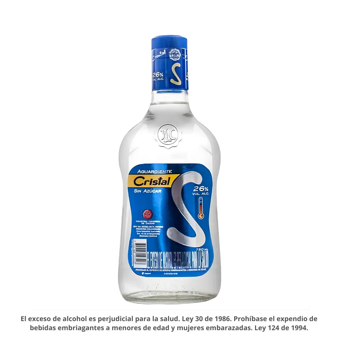 AGUARDIENTE CRISTAL S X 750ML
