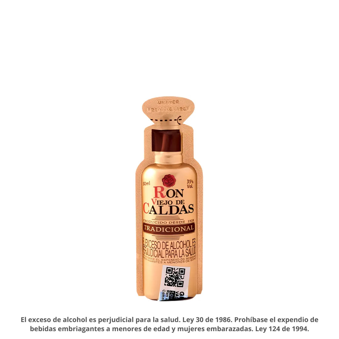 RON VIEJO DE CALDAS 3 AÑOS SHOT X 50ML