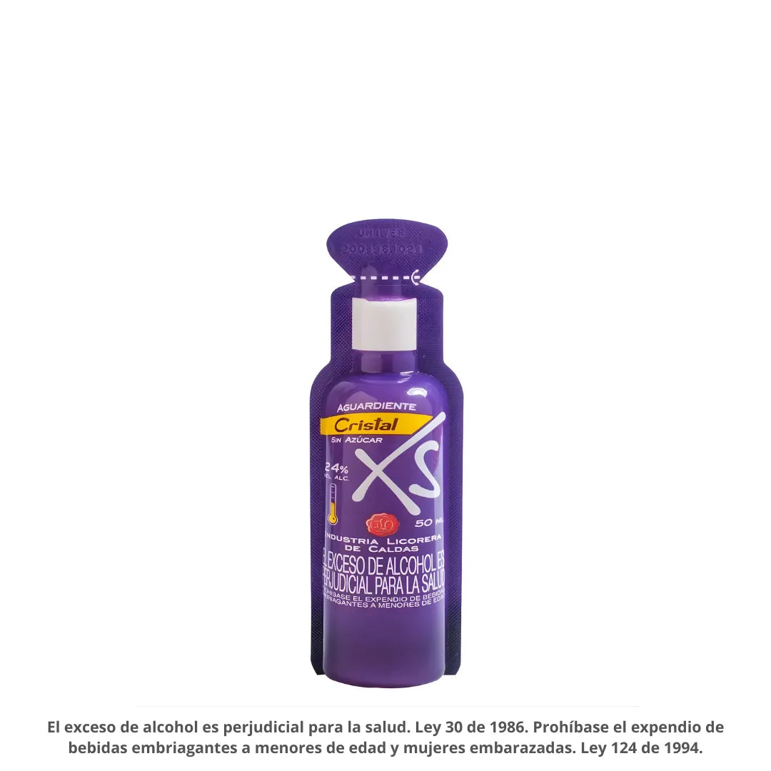 AGUARDIENTE CRISTAL XS SHOT X 50ML