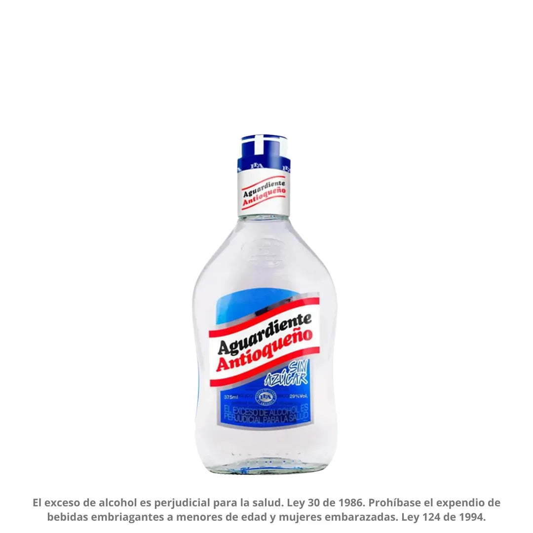AGUARDIENTE ANTIOQUEÑO AZUL X 375ML