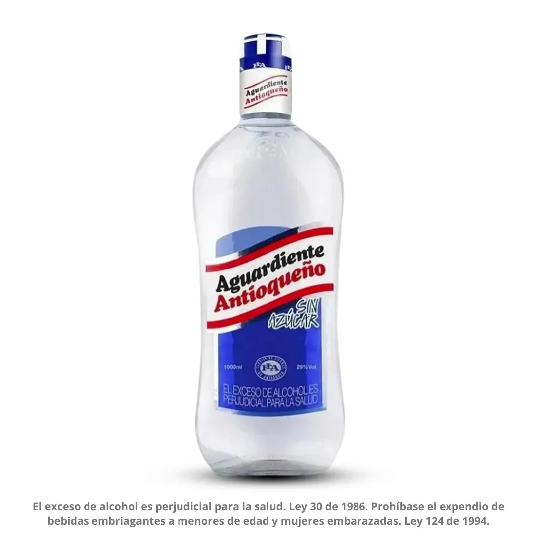 AGUARDIENTE ANTIOQUEÑO AZUL X 1000ML