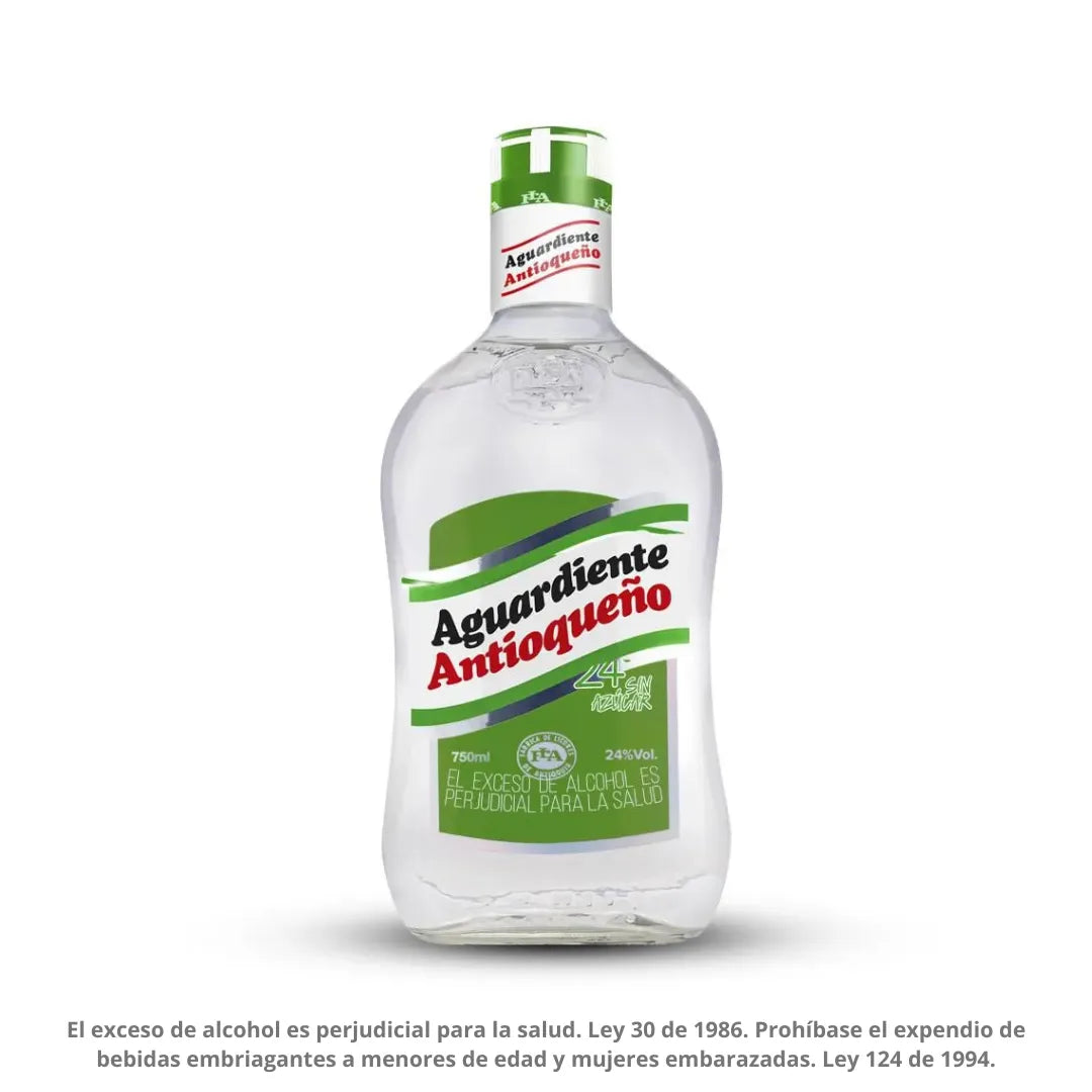 AGUARDIENTE ANTIOQUEÑO VERDE X 750ML