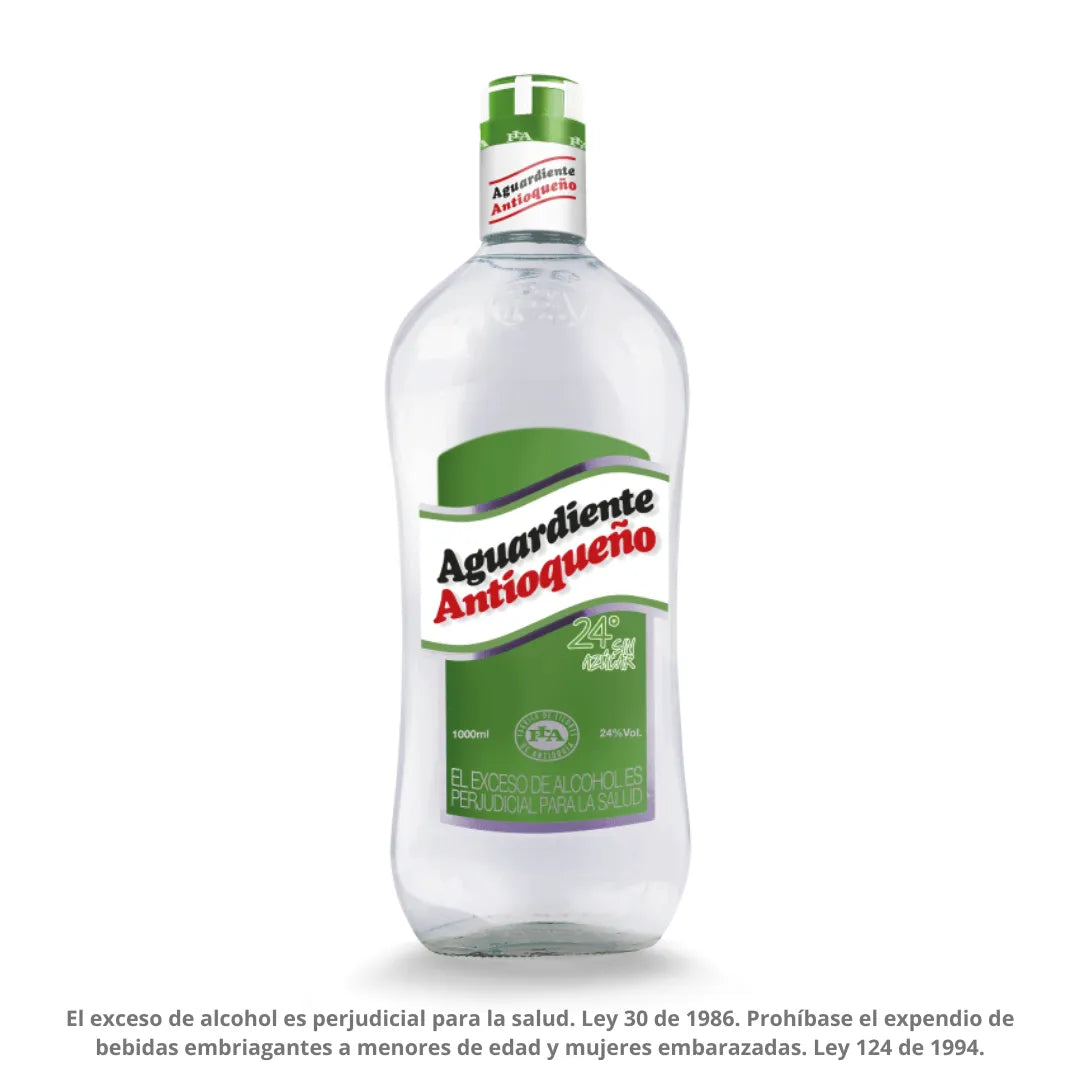 AGUARDIENTE ANTIOQUEÑO VERDE X 1000ML