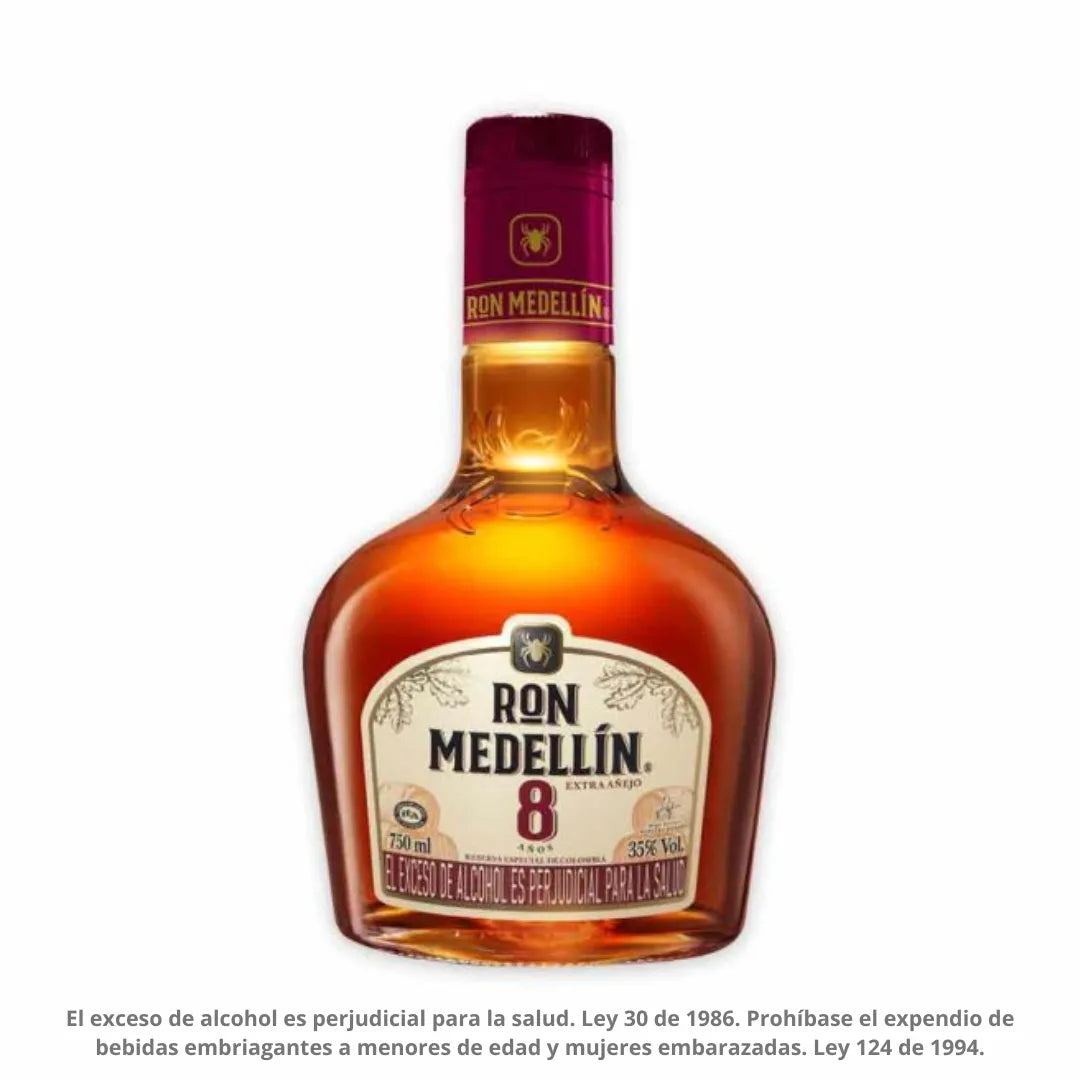 RON MEDELLIN 8 AÑOS X 750ML