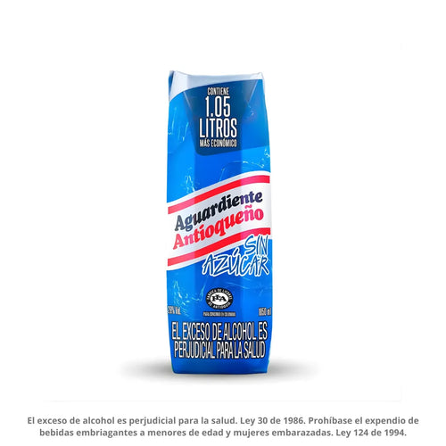 AGUARDIENTE ANTIOQUEÑO AZUL TETRAPACK X 1050ML
