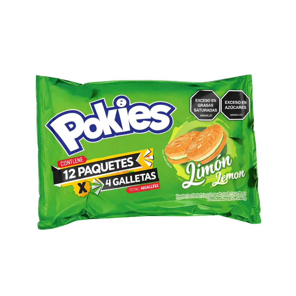 GALLETA POKIES LIMON X 12UND