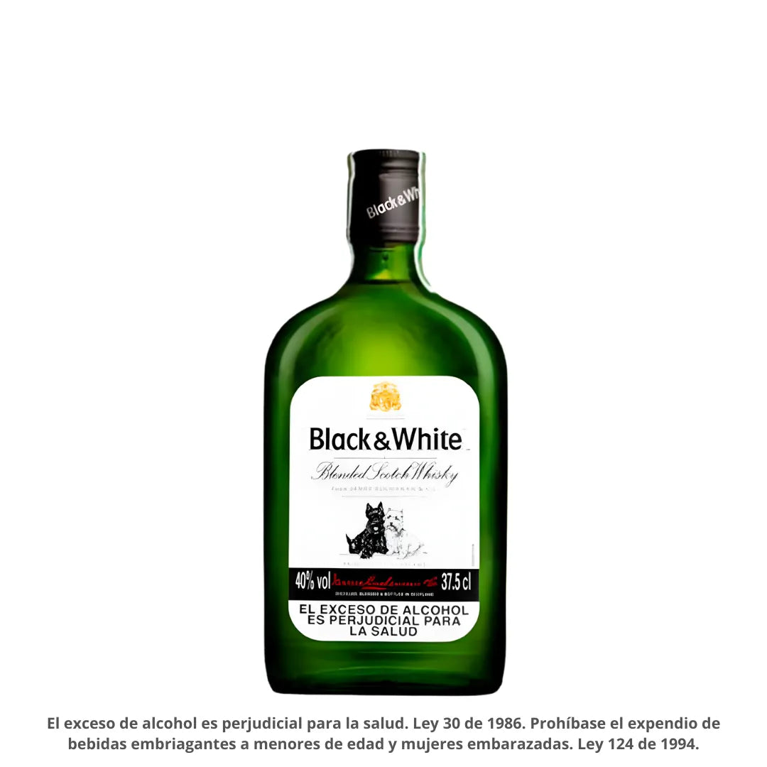 WHISKY BLACK & WHITE X 375ML