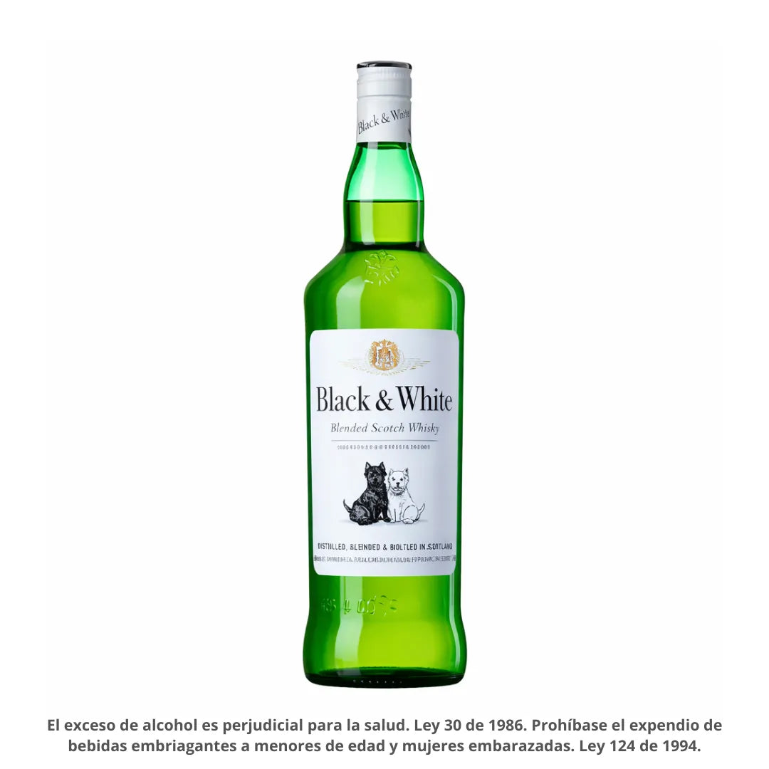 WHISKY BLACK & WHITE X 1000ML