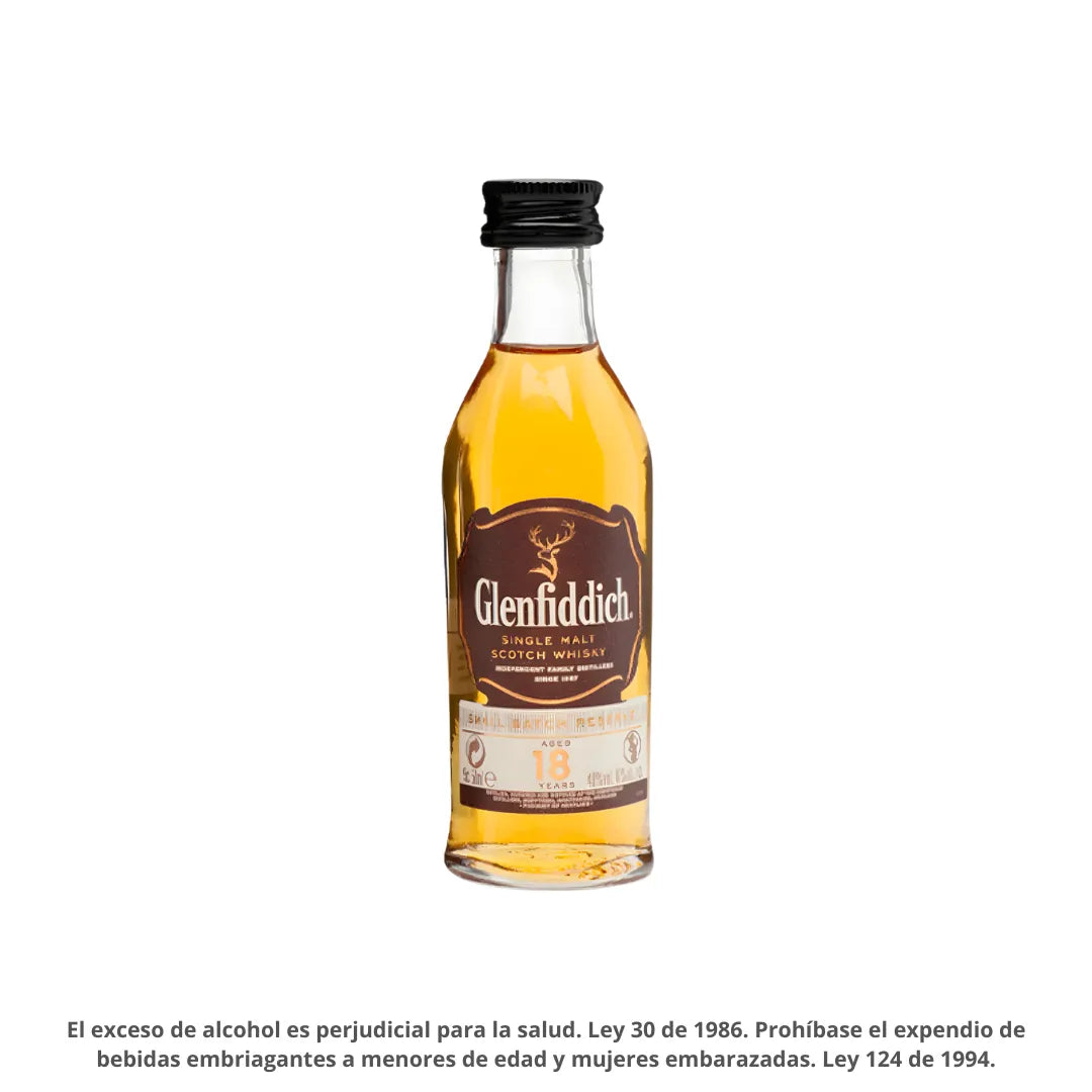 WHISKY GLENFIDDICH 18 MINI X 50ML