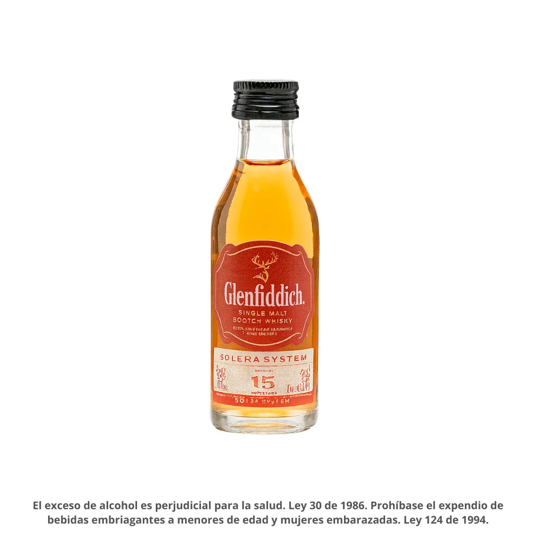 WHISKY GLENFIDDICH 15 MINI X 50ML