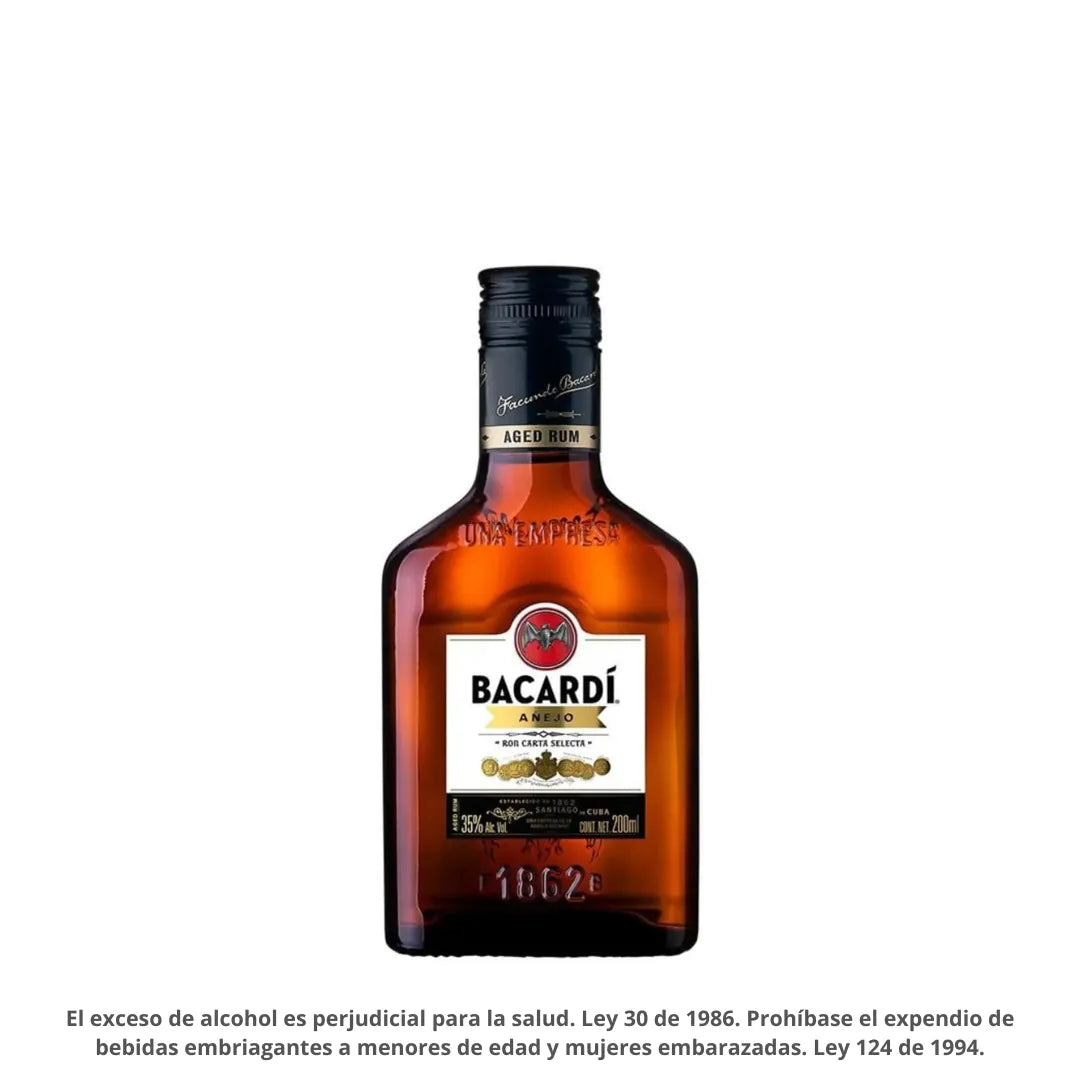 RON BACARDI AÑEJO 1/4 X 200ML