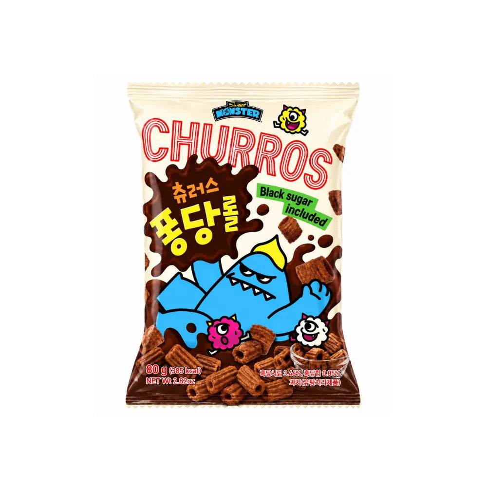 SNACK CHURROS AZUCAR MORENA X 80G